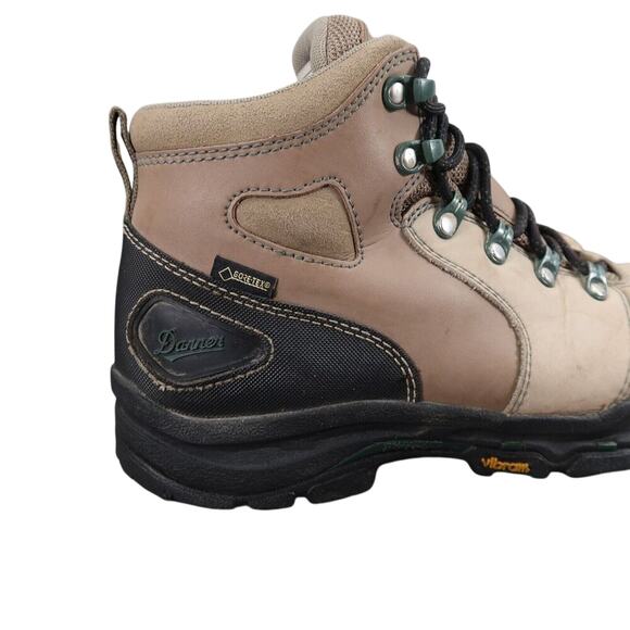 Danner Boots Women 9 Work Leather Vicious 4" Safety Toe Waterproof Lace Up Brown - Picture 3 of 15